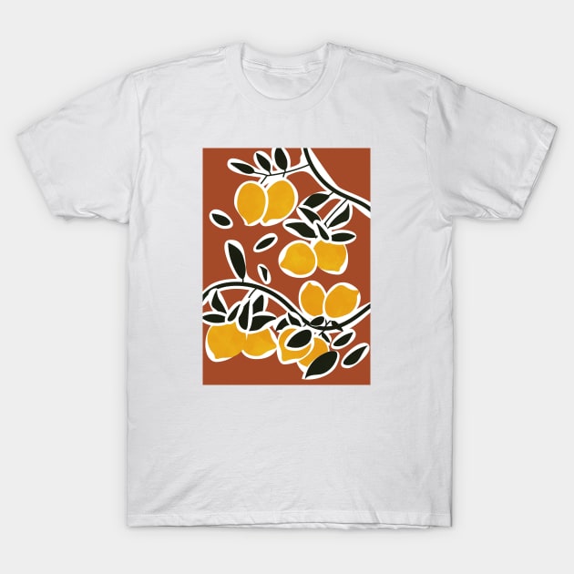 Lemon Tree Branches II T-Shirt by Colorable